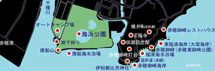 海浜公園周辺地図